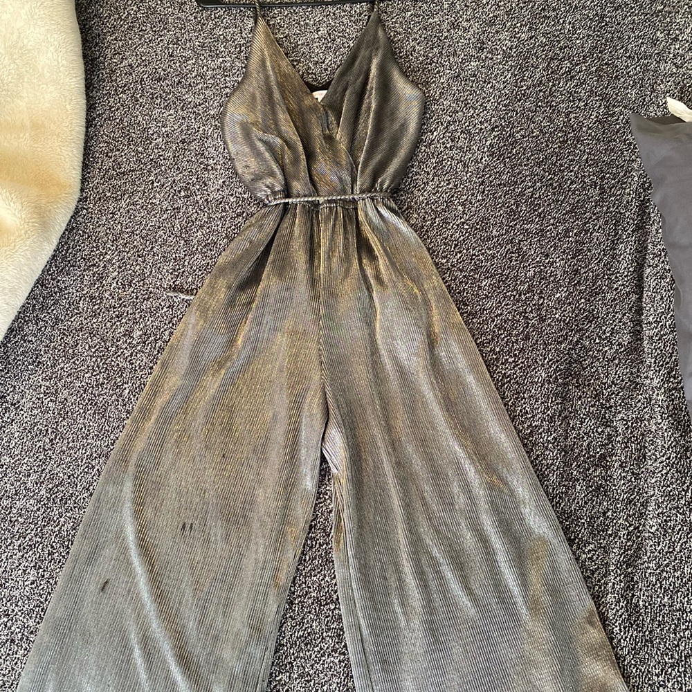 Elegant Silver Jumpsuit